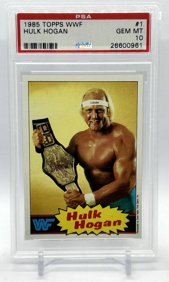 1985 Topps WWF Hulk Hogan #1 PSA 10 GEM MT POP 15 | eBay