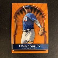 2011 Topps Finest - Starlin Castro #33 Orange Refractor /99