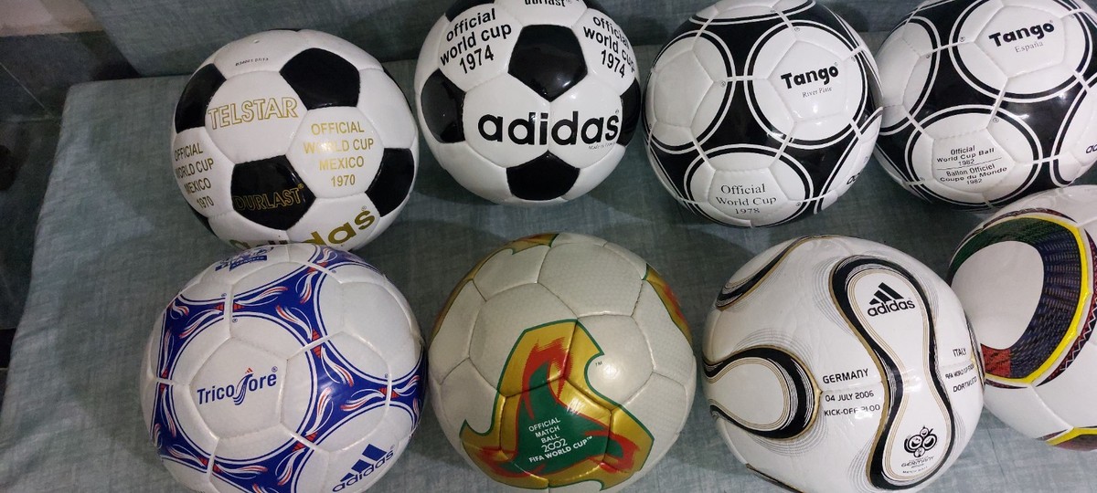Adidas All Historical Soccer Balls Set FIFA World Cup 1970-2022