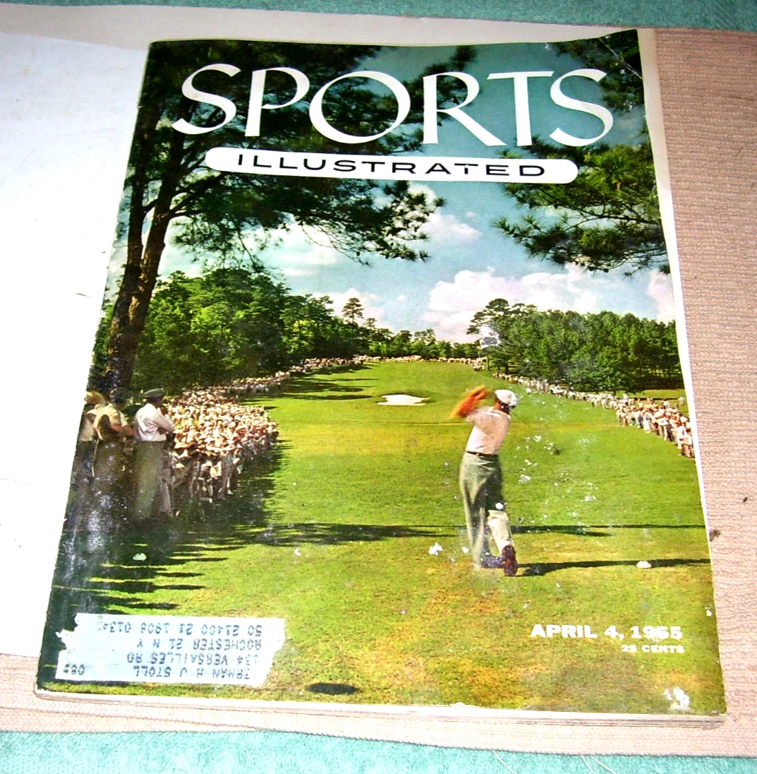 Magazine Sports Illustrated 4 Avril 1955 - Couverture Ben Hogan, Collector Golf Vintage