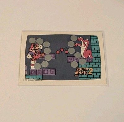 Nintendo 1989 Topps Super Mario Bros 2 Screen 3 of 10 Scratch-Off