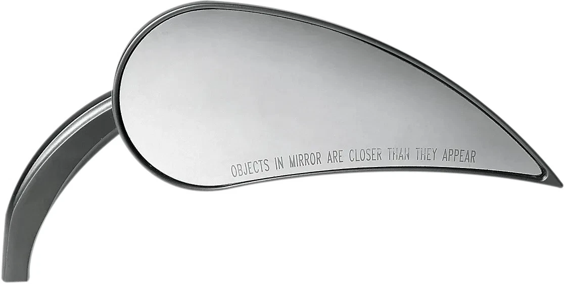 ARLEN NESS Mirror - Rad III - Side View - Teardrop - Black - Right 13-093