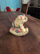 Vintage Edward Mobley Sun Rubber Rocking Elephant Toy