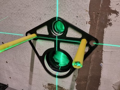 3D Druck WC Wandbehang Spülkasten Rahmen Fliesen Loch Schablone Jig WC