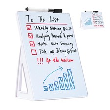Desktop Dry Erase Board Small Whiteboard Stand A5 Size 8.3x5.8 Inch Marker