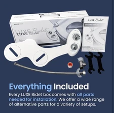 Luxe Bidet Neo 120 Self Cleaning Nozzle Bidet Toilet Attachment White New Sealed