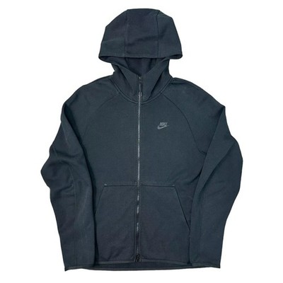 Nike Tech Fleece Trainingsjacke Sport durchgehender Reißverschluss schwarz Herren Medium (928483 010)