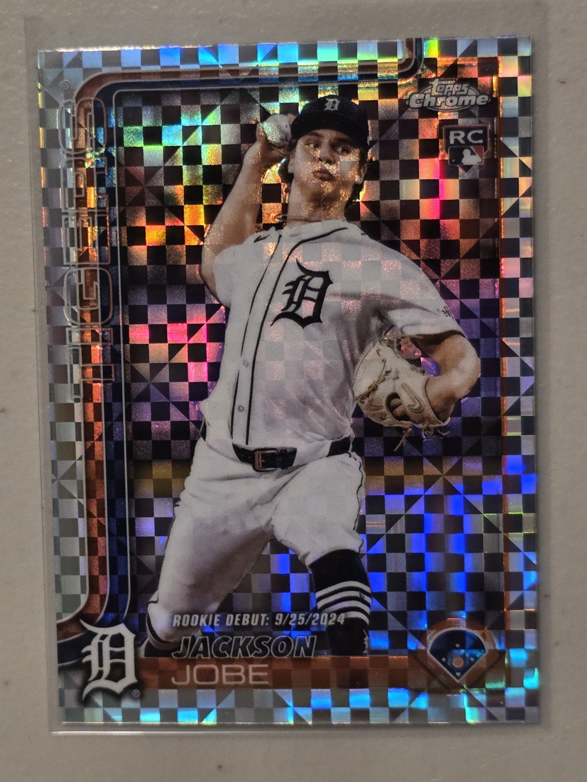 2025 Topps Chrome Update Jackson Jobe #USC48 X-Fractor RC Detroit Tigers NM