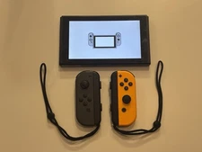 Nintendo Switch V1 HAC-001 Unpatched Low Serial Console Gray Orange Joy-Cons