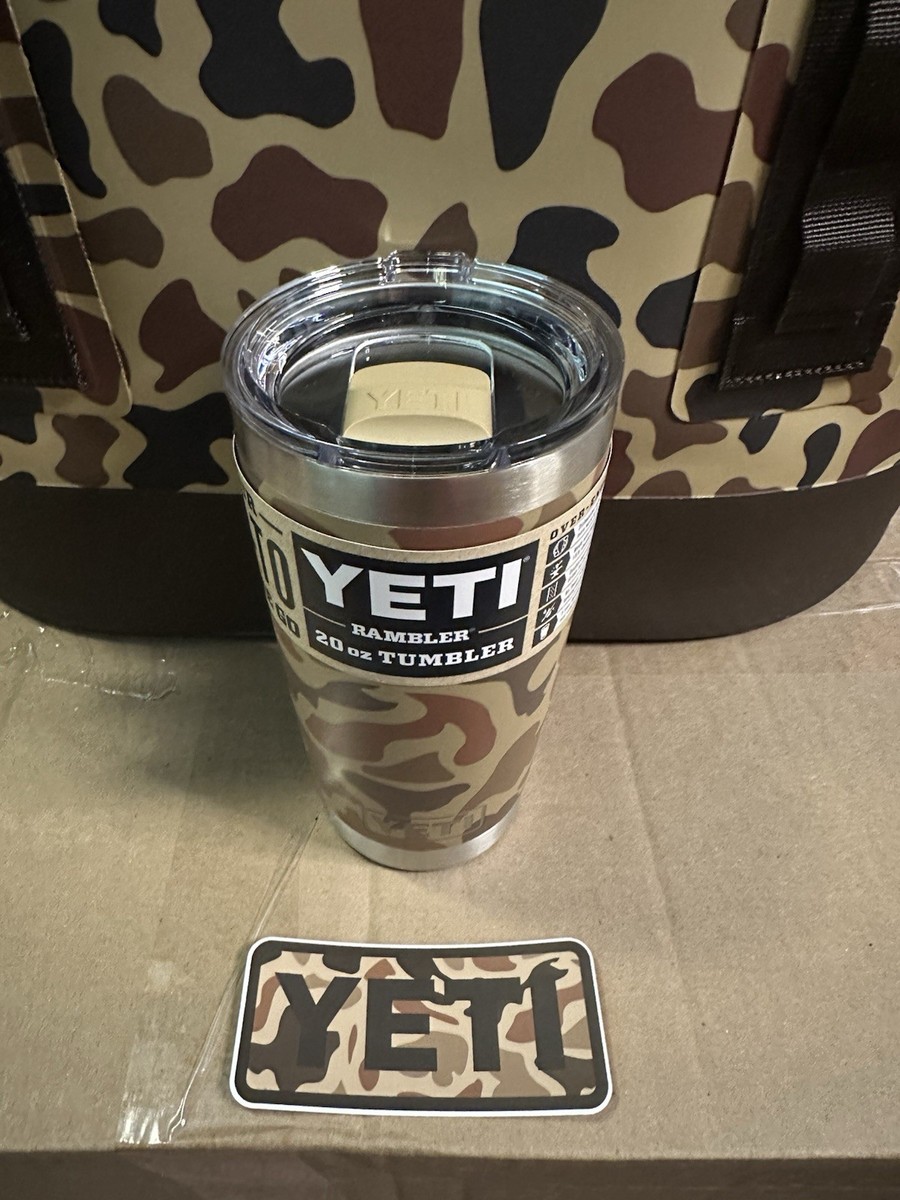 YETI RAMBLER 20 WETLANDS CAMO Tumbler UNRELEASED Limited Edition