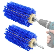 2 Pcs Mini Roto Brush for Livestock, Drill Brush Attachment for Stimulating L...
