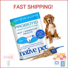 Native Pet Probiotics for Dogs   Dog Probiotic Powder for Gut  Digestive Health