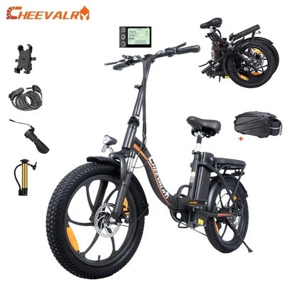 CHEEVALRY 20 Zoll 48V 16AH Elektrofahrrad Pendeln E-Bike Pedelec Cityräder 100KM