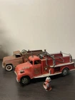 Vintage Tonka Fire Truck No. 5 Red Pressed Steel Pumper