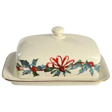 Lenox Winter Greetings Butter Dish 8837560