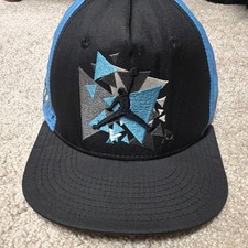 Youth Jordan Chicago Bulls Michael Jordan NBA Basketball Cap Black Blue Gray