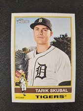 2025 Topps Heritage Tarik Skubal #116 Detroit Tigers 1976 Retro Pitching Triple