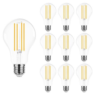 Modee E27 LED Filamentlampe A70 12W 1521lm 2700K Extra Warmweiß 10 Stück