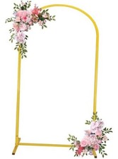 Arch Backdrop Stand 7.2FT Balloon Arch Stand Stable Wedding Arch 4x7.2FT Gold