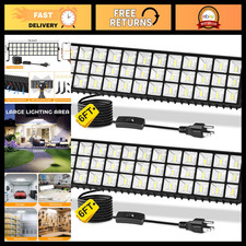 14000LM 100W LED Garage Shop Lights, Bright Workbench Lighting, 2 Pack