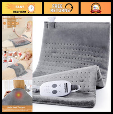 Portable Heating Pad for Back Pain Relief, Massaging Neck Shoulder Pad, 3 Heat