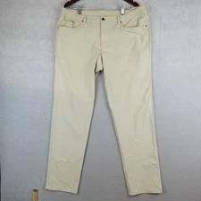 Lululemon Commission Pant Classic Mens 38 Sand ABC Warpstreme Commuter