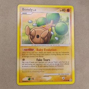 Bonsly Pokemon Card