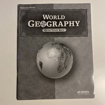 # Abeka 9th Grade World Geography Quiz /Test Teacher Key No Writing