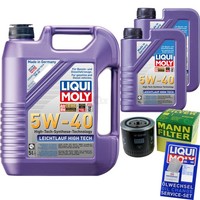 Mann Inspektionspaket 7L Liqui Moly Leichtlauf High Tech 5W-40 FüR Mazda Tribute