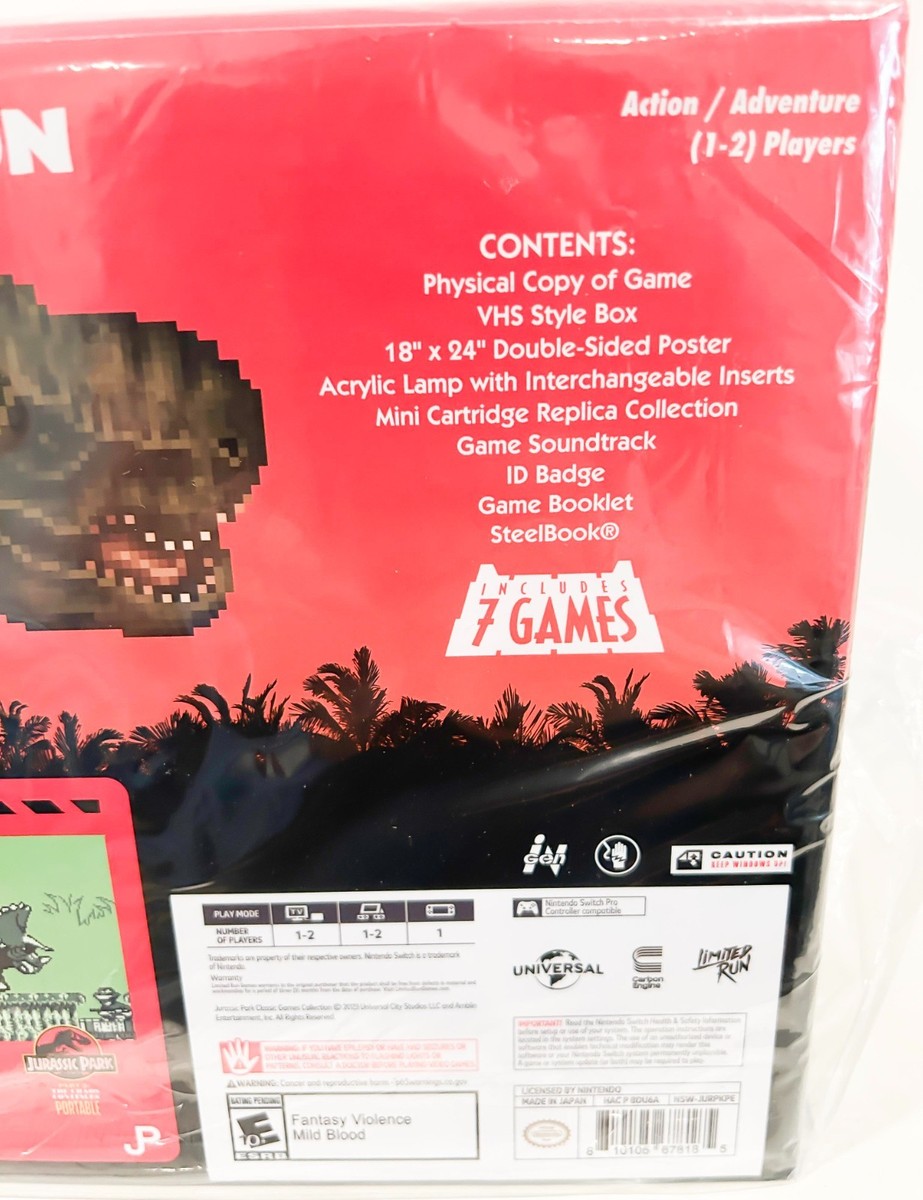 Jurassic Park Classic Games Collection Prehistoric Edition, Switch