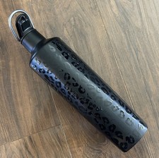 Brumate ReHydration Water Bottle Black Onyx Leopard 25oz Straw Matte