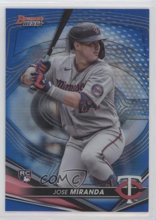 2022 Bowman's Best Blue Refractor 101/150 Jose Miranda #59 sc8
