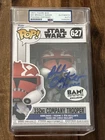 Dee Bradley Signed/Insc 332ND CO TROOPER FUNKO POP STAR WARS CLONE WARS #627 PSA