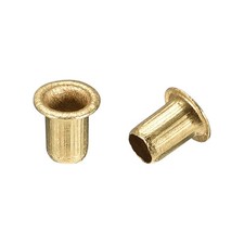 4mm x 6mm Through Hole Copper Hollow Rivets Grommets Circuit Board PCB 200Pcs