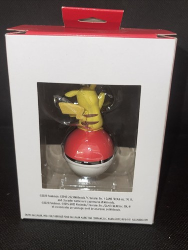 Hallmark 2023 Pokemon Pikachu Rosso Poke Ball Decorazione Natalizia - Foto 4 di 4