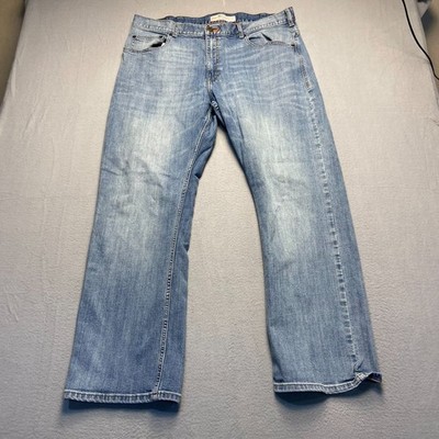 Lee Mens Blue Denim Modern Series L653 Relaxed Fit Stretch Bootcut Jeans 40x32