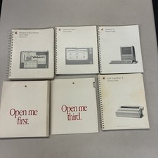 Vtg Lot 1988 1989 Macintosh SE Software Utilities Printer Guides w/ Disks More
