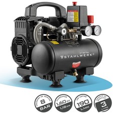 STAHLWERK Compresseur 8 Bar 3 L 1,60 CV 1,18 kW 190 L Min Compresseur d'air comp