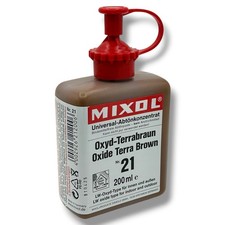 Mixol Stainer Oxide Terra Brown 200ml Highly concentrated water or oil liquid
