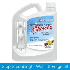 Weekly Shower Cleaner Vanilla Scent No Scrub Soap Scum Mold Stain Remover 64oz