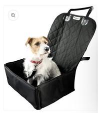 Dog Car Seat with Belt and Strong Padded Sides - Waterproof Pet Booster