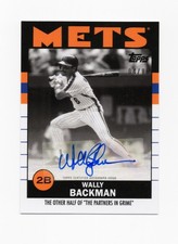 2021 TOPPS ESPN ONCE UPON A TIME IN QUEENS WALLY BACKMAN BLUE/ORANGE AUTO /86