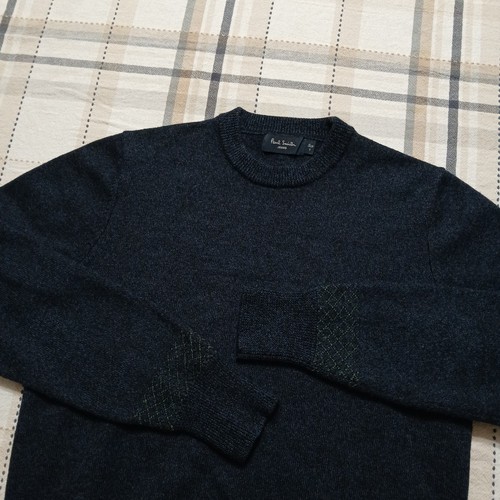 Paul Smith Jeans Maglione Uomo Lana Merino Blu Navy Taglia S