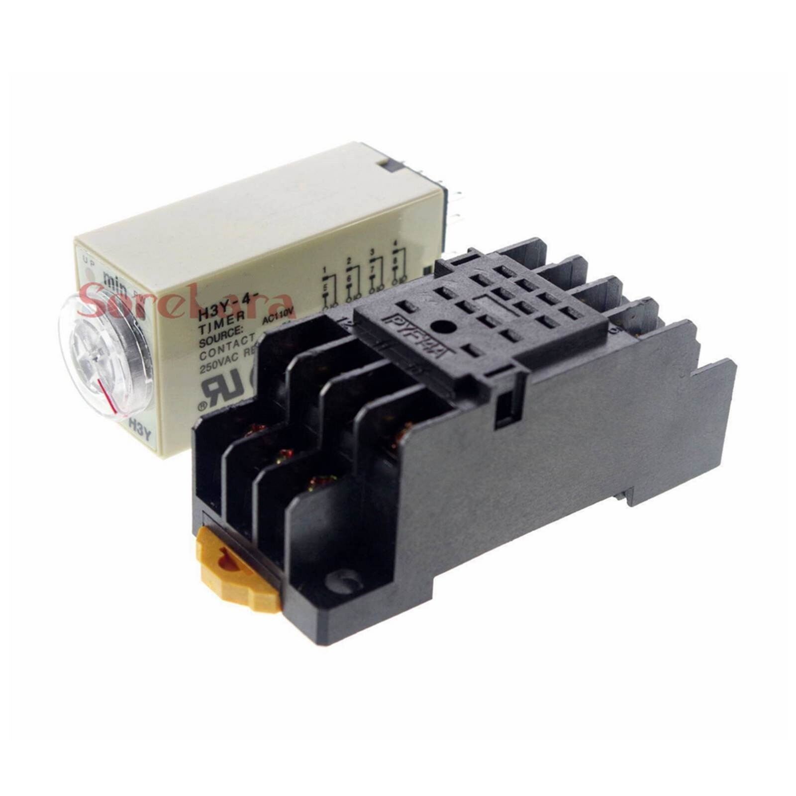 1 Sec To 60 Min Time Power On Delay Relay H3Y-4 3A Solid-State 4PDT 14 Pins