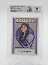 HAILIE DEEGAN 2019 UD GOODWIN CHAMPIONS GOUDEY AUTO #G11 BGS 10 B Q7106