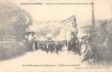 CPA 63 BRASSAC LES MINES SOUVENIR DU FESTIVAL 1905 ARC DE TRIOMPHE DEFILE SOCIET