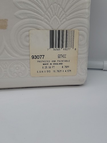 5 VTG NOS Super Fresco Paint Hang Border Gothic 6.9”x 5yds Graham Brown 93077 - Picture 5 of 8
