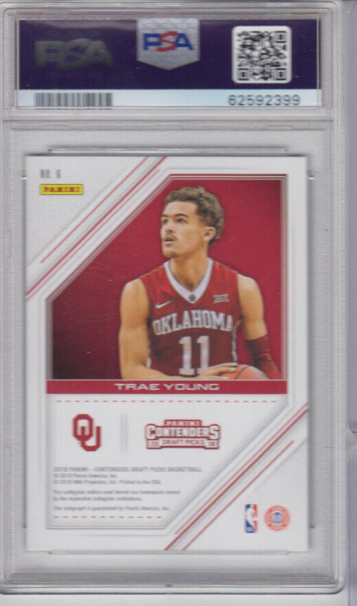 2018 PANINI CONTENDERS #6 TRAE YOUNG AUTO ROOKIE RC GAME DAY