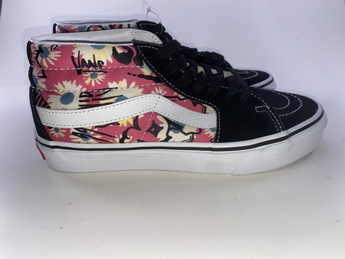 Vans Sk8 Floral Mid Skate Shoes Sneakers Womens Men 5.5 Women 7 New - Picture 7 of 12