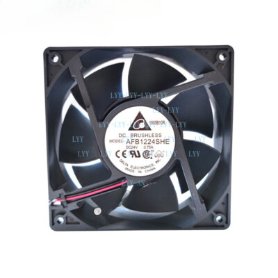 Delta Fan AFB1224SHE DC 24V 0.75A 120*120*38MM 2-Wire Inverter cooling fan